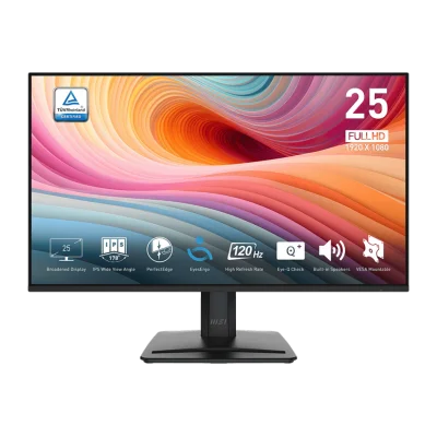 MSI 24.5 PRO MP251 E2 1920x1080 (FHD) 16:9 FLAT IPS 120HZ 1MS ADAPTIVE-SYNC SIYAH MONITOR